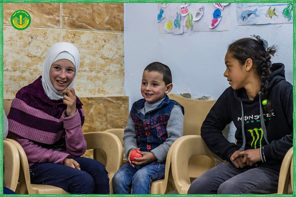 أنشطة الدعم النفسي لأطفال الوافدين من حلب واللاذقية جراء الزلزال